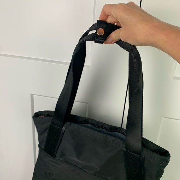 Calia by Carrie Underwood Black Nylon Classic Tote Bag Dual Handle Gym Travel - Picture 6 of 10